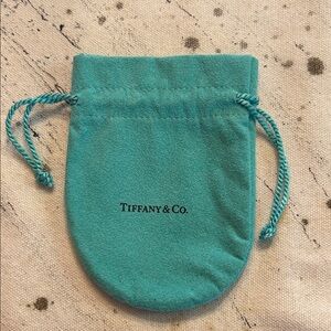 Tiffany & Co. Suede Drawstring Pouch in Tiffany Blue